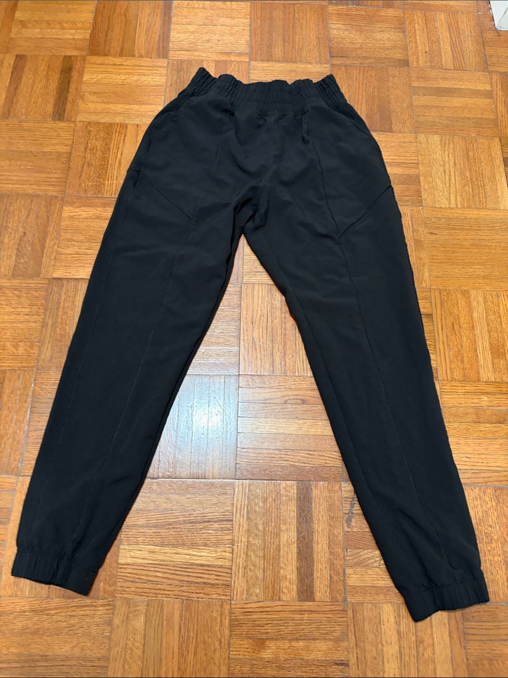 Yogalicious Black Elastic-Waist Jogger Pants